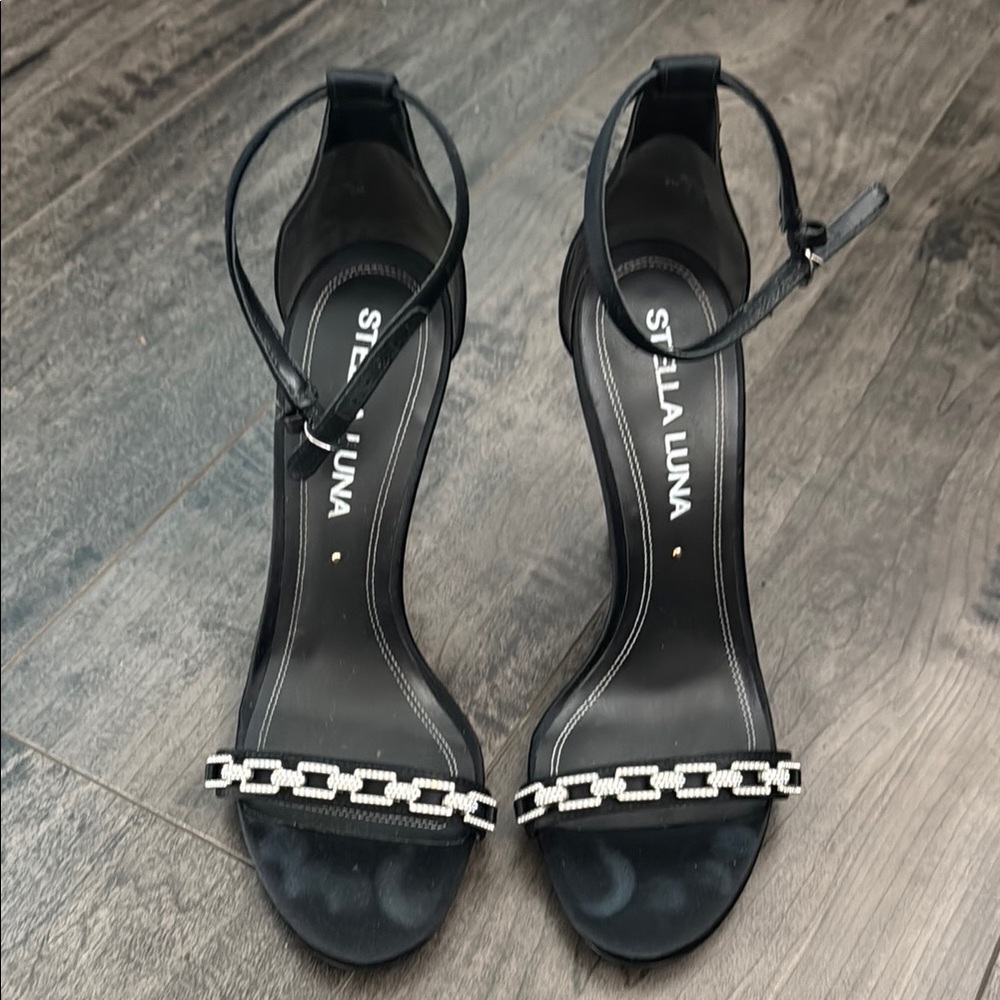 Black Strappy Heels